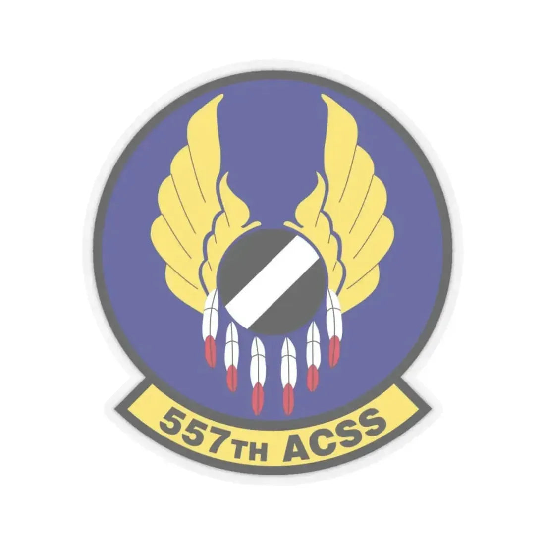 557th Aircraft Sustainment Squadron (U.S. Air Force) STICKER Vinyl Kiss-Cut Decal 6 Inch Transparent - The Sticker Space