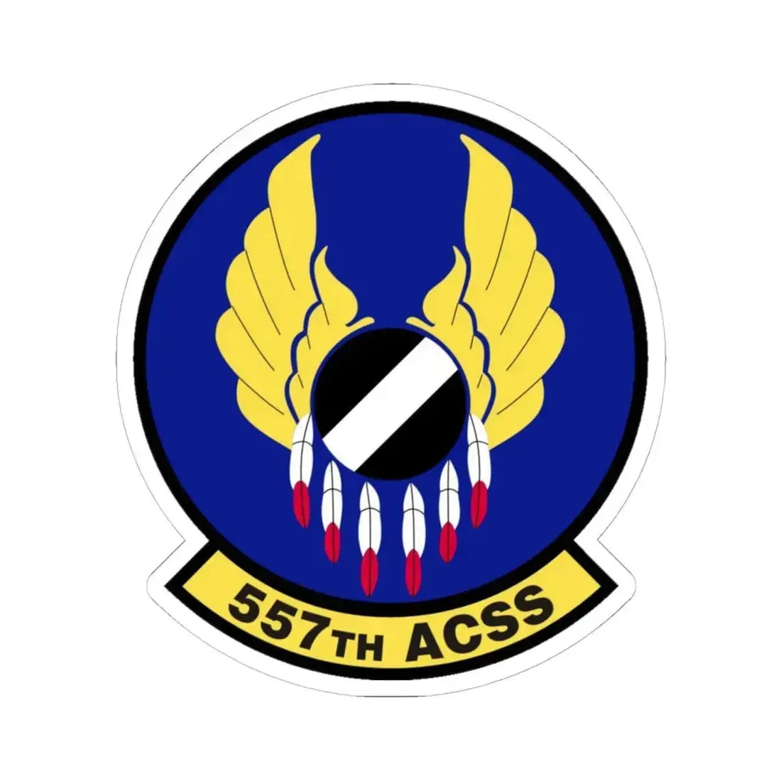 557th Aircraft Sustainment Squadron (U.S. Air Force) STICKER Vinyl Kiss-Cut Decal 6 Inch White - The Sticker Space