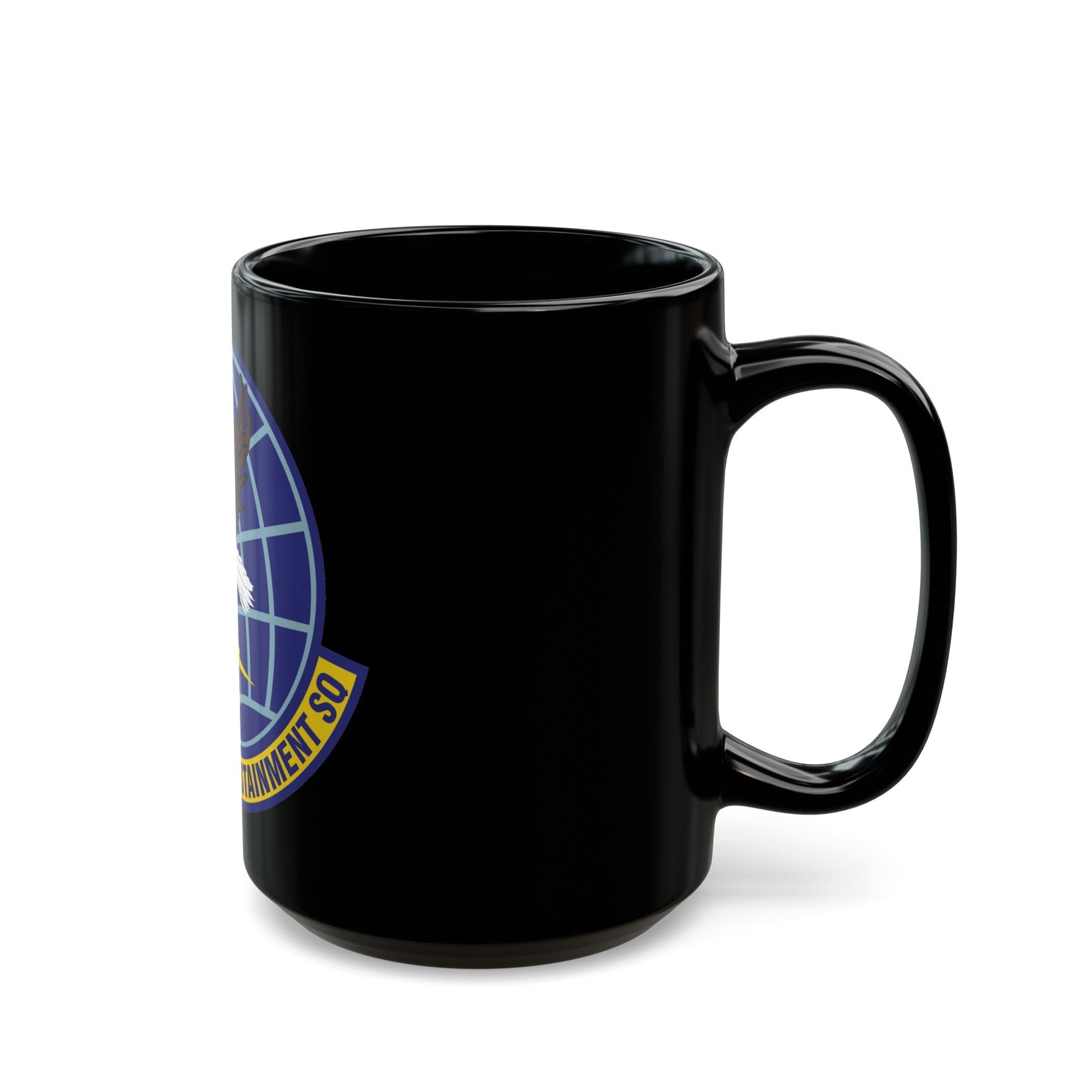 557th Combat Sustainment Squadron (U.S. Air Force) Black Coffee Mug-The Sticker Space