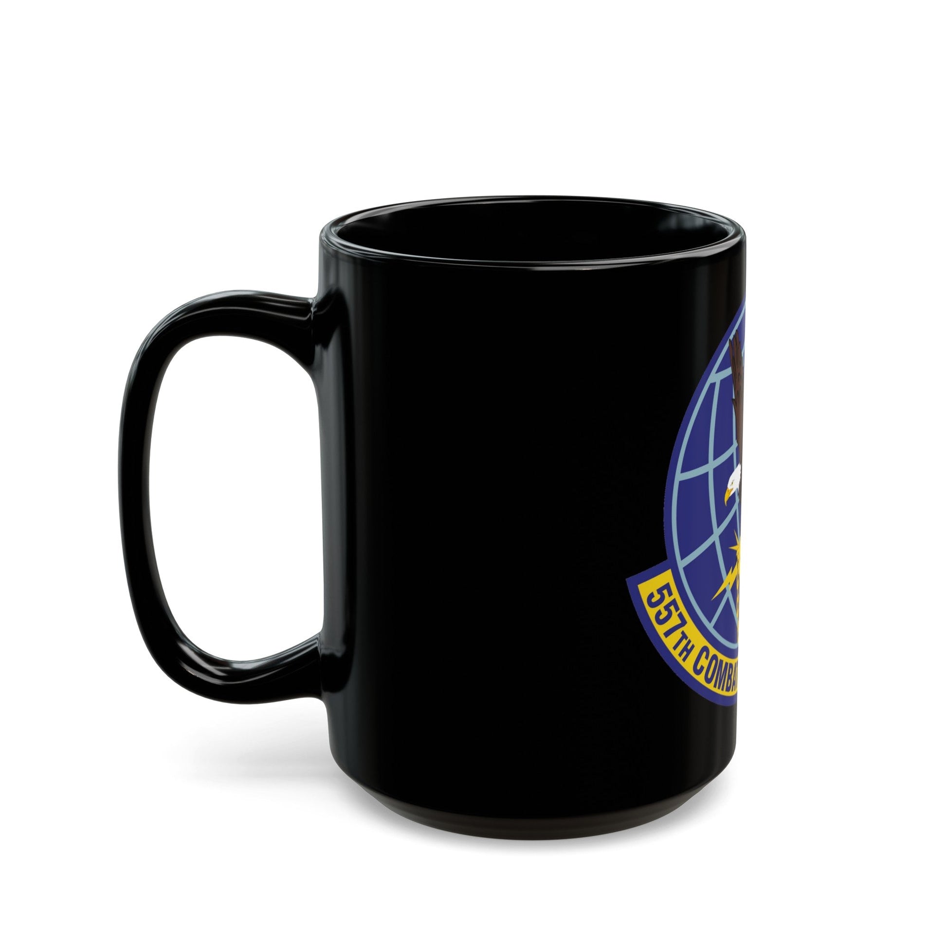 557th Combat Sustainment Squadron (U.S. Air Force) Black Coffee Mug-The Sticker Space