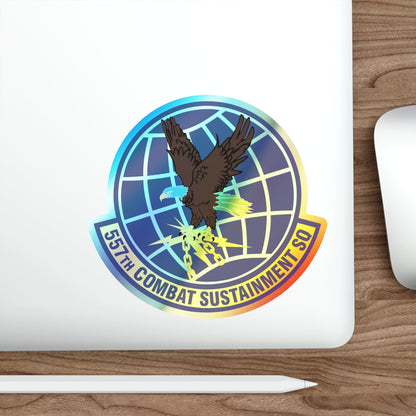 557th Combat Sustainment Squadron (U.S. Air Force) Holographic STICKER Die-Cut Vinyl Decal-The Sticker Space