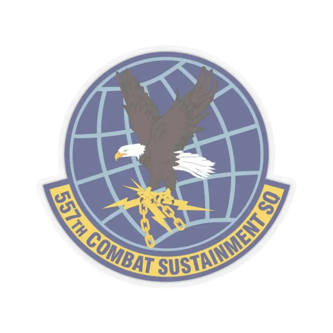 557th Combat Sustainment Squadron (U.S. Air Force) STICKER Vinyl Kiss-Cut Decal 2 Inch Transparent - The Sticker Space