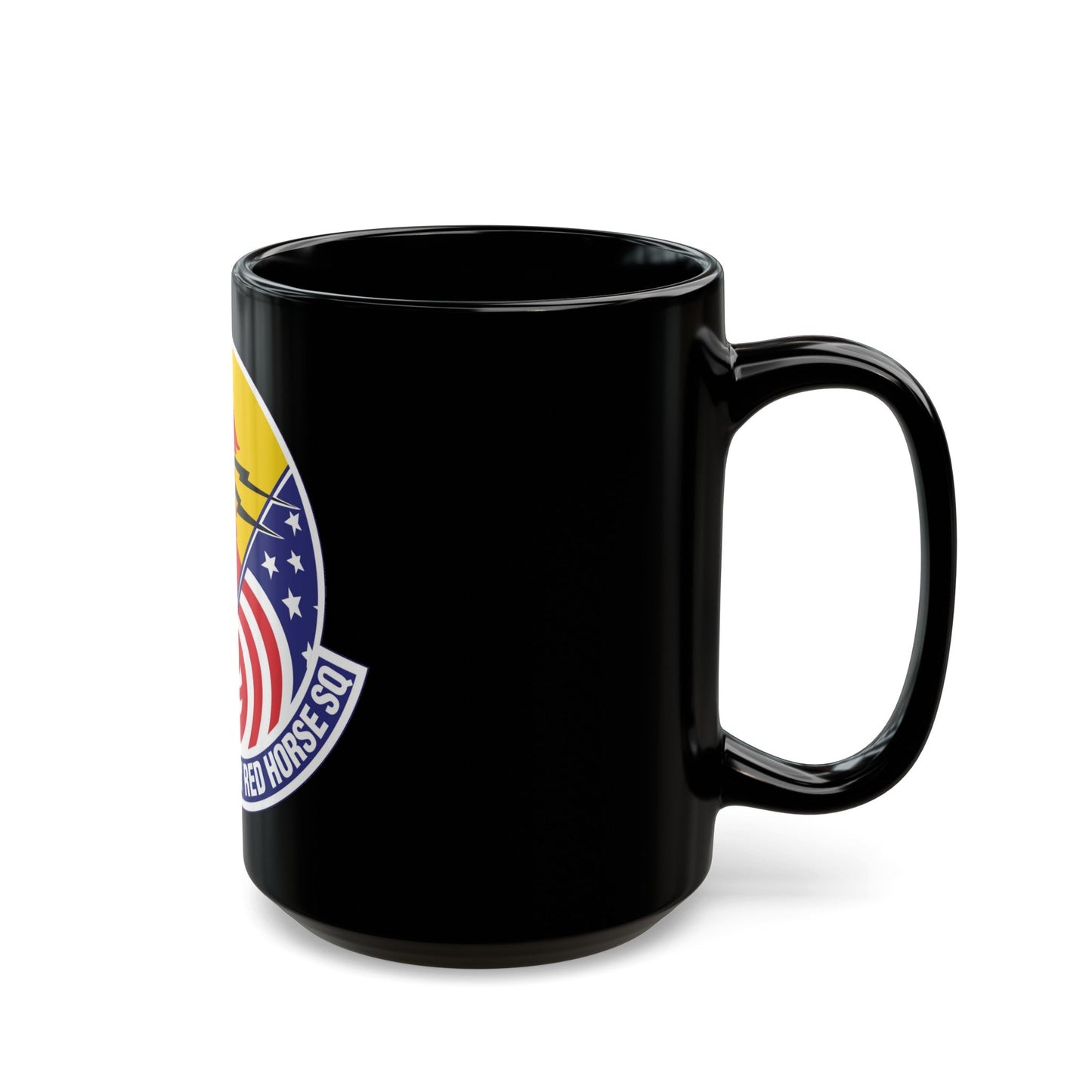 557th Expeditionary Red Horse Squadron (U.S. Air Force) Black Coffee Mug-The Sticker Space