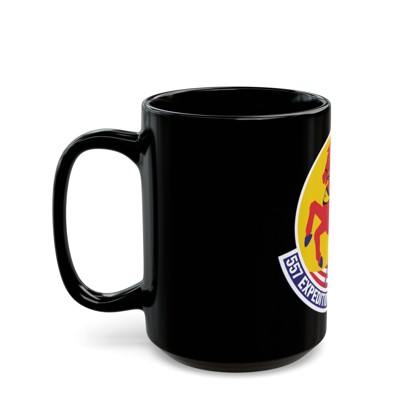 557th Expeditionary Red Horse Squadron (U.S. Air Force) Black Coffee Mug-The Sticker Space