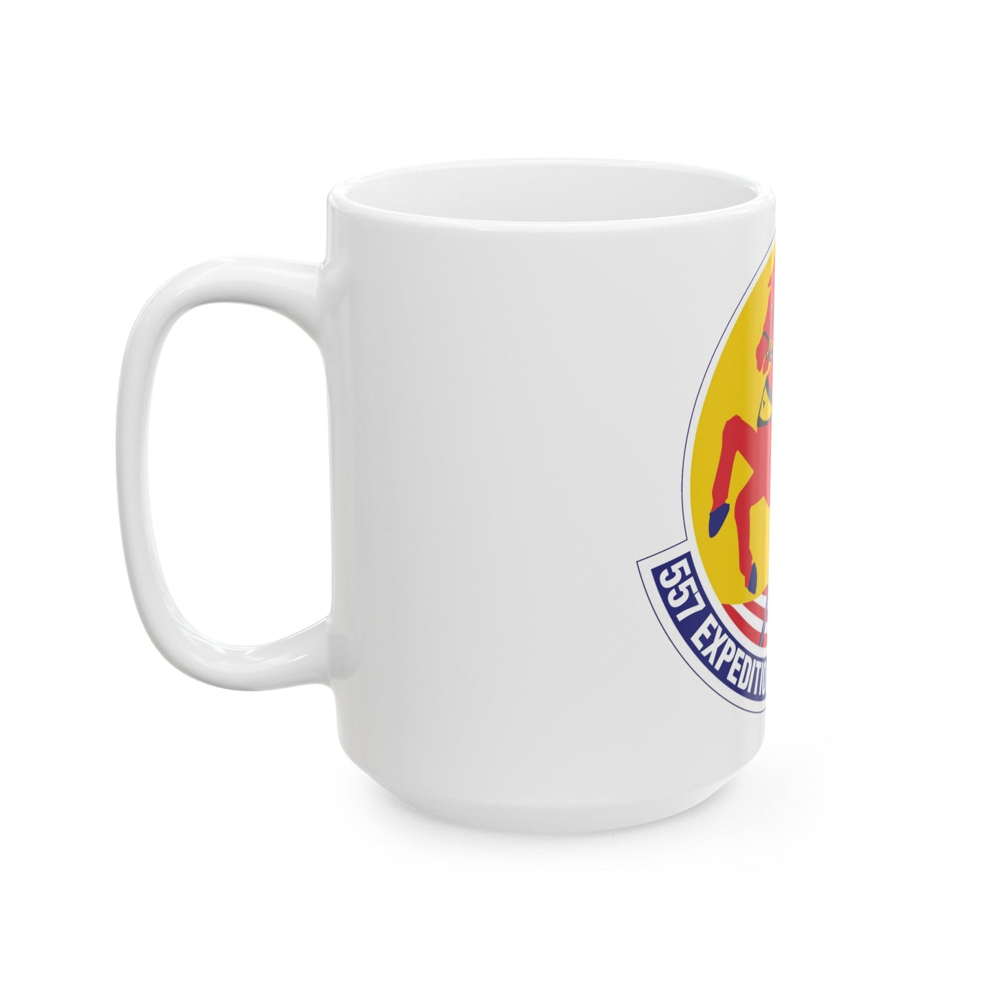 557th Expeditionary Red Horse Squadron (U.S. Air Force) White Coffee Mug-The Sticker Space