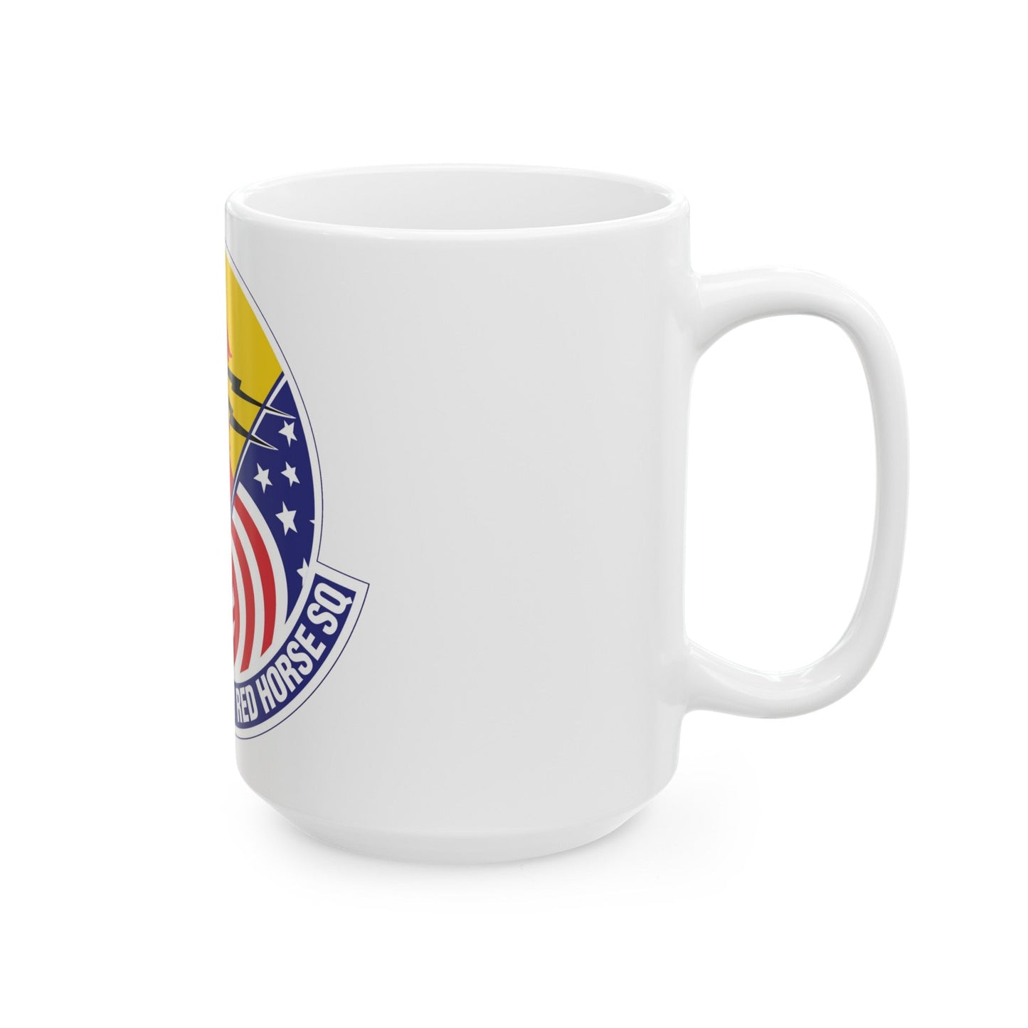 557th Expeditionary Red Horse Squadron (U.S. Air Force) White Coffee Mug-The Sticker Space