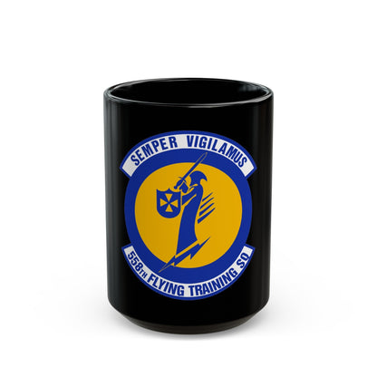 558 Flying Training Squadron AETC (U.S. Air Force) Black Coffee Mug-15oz-The Sticker Space