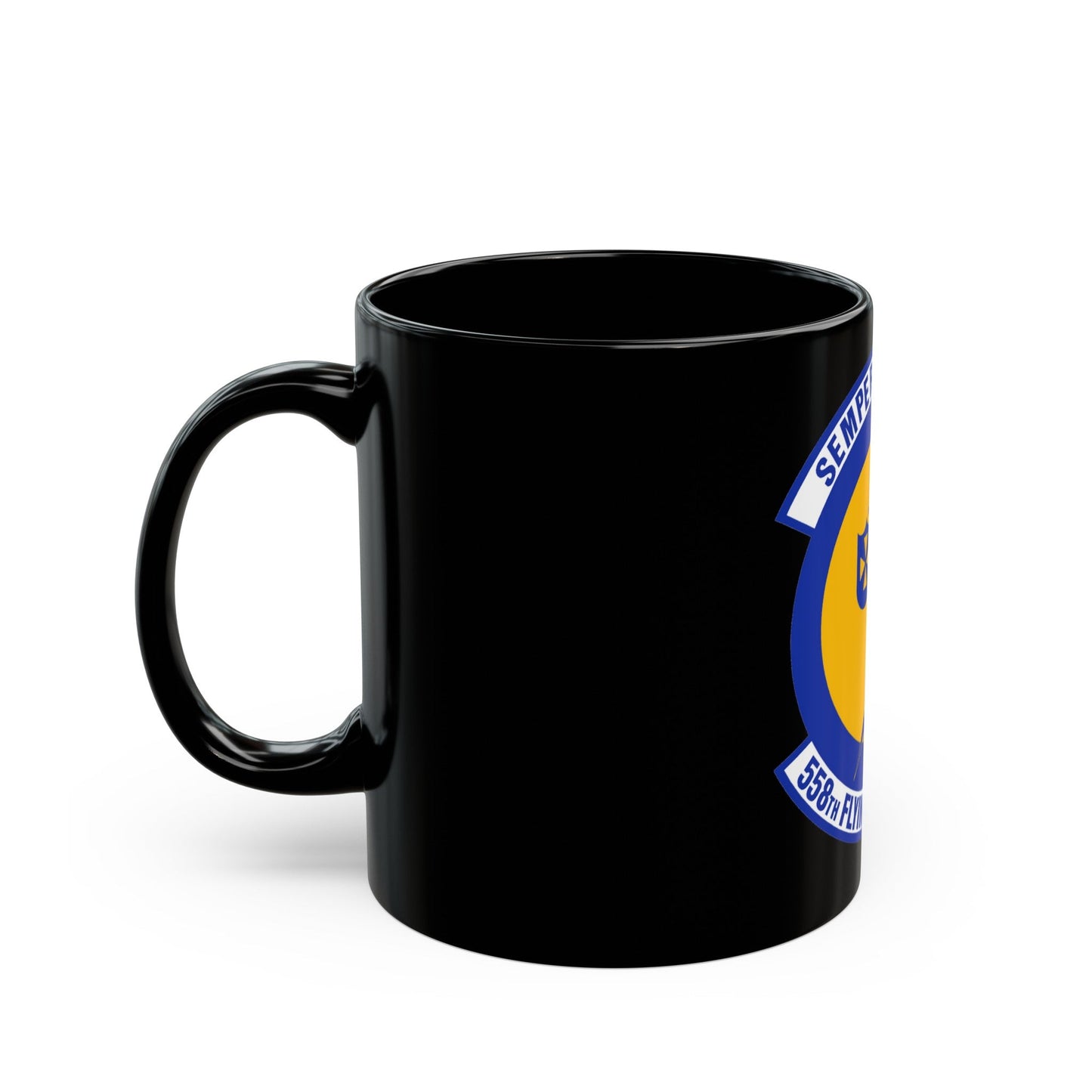 558 Flying Training Squadron AETC (U.S. Air Force) Black Coffee Mug-The Sticker Space