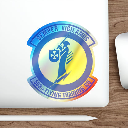 558 Flying Training Squadron AETC (U.S. Air Force) Holographic STICKER Die-Cut Vinyl Decal-The Sticker Space