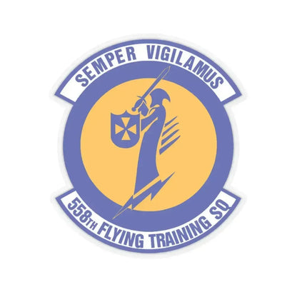 558 Flying Training Squadron AETC (U.S. Air Force) STICKER Vinyl Kiss-Cut Decal 3 Inch Transparent - The Sticker Space