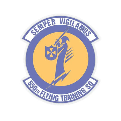 558 Flying Training Squadron AETC (U.S. Air Force) STICKER Vinyl Kiss-Cut Decal 6 Inch Transparent - The Sticker Space
