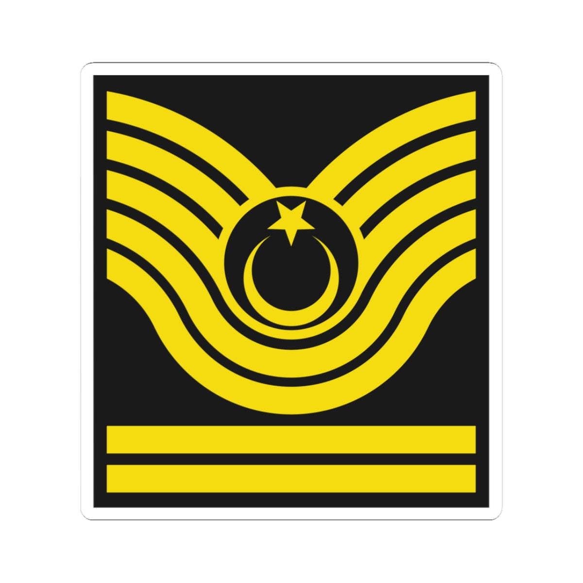 Army TUR OR 09 (Turkey) (Military Rank) STICKER Vinyl Kiss-Cut Decal