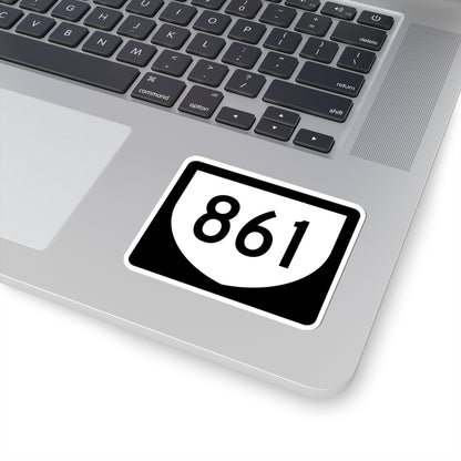 PR urban primary 861 (Puerto Rico) (Road Sign) STICKER Vinyl Kiss-Cut Decal
