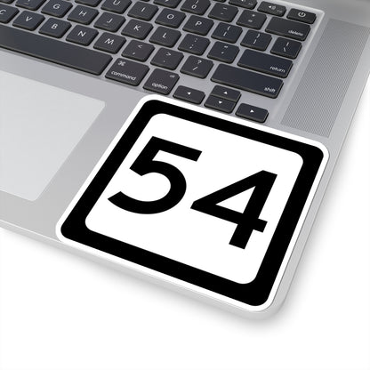 WV-54 (Virginia) (Road Sign) STICKER Vinyl Kiss-Cut Decal