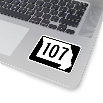 MO-107 (Missouri) (Road Sign) STICKER Vinyl Kiss-Cut Decal