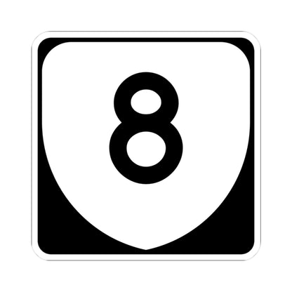 Virginia 8 (Virginia) (Road Sign) STICKER Vinyl Kiss-Cut Decal