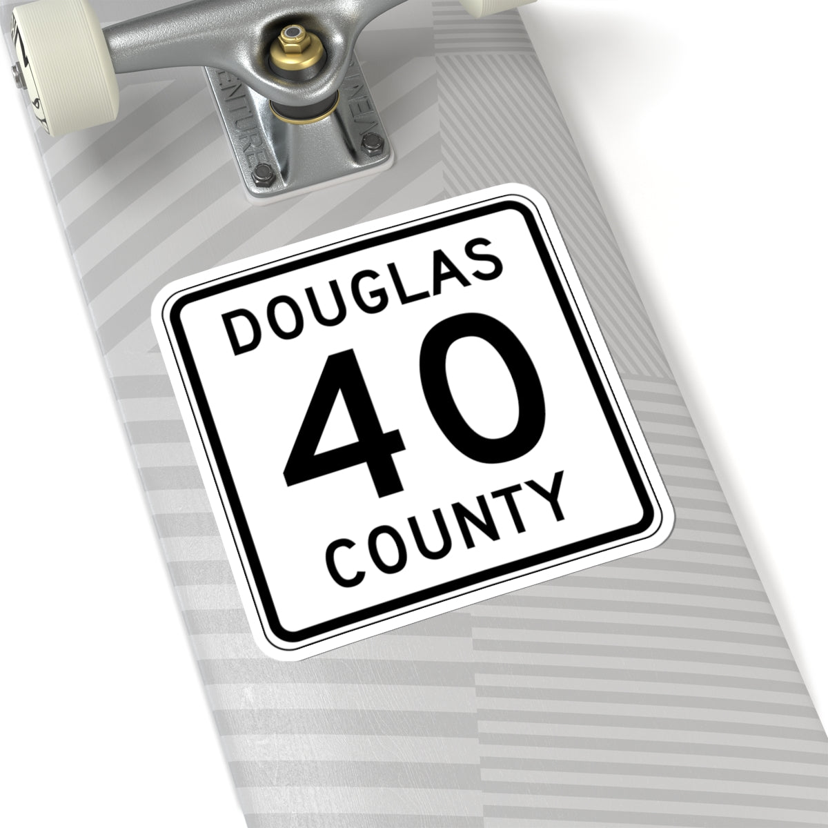 Douglas County Route 40 (Minnesota) (Road Sign) STICKER Vinyl Kiss-Cut Decal