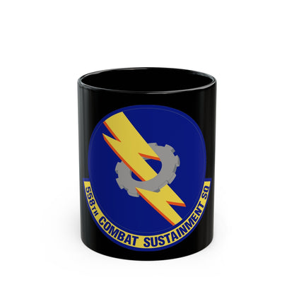 558th Combat Sustainment Squadron (U.S. Air Force) Black Coffee Mug-11oz-The Sticker Space