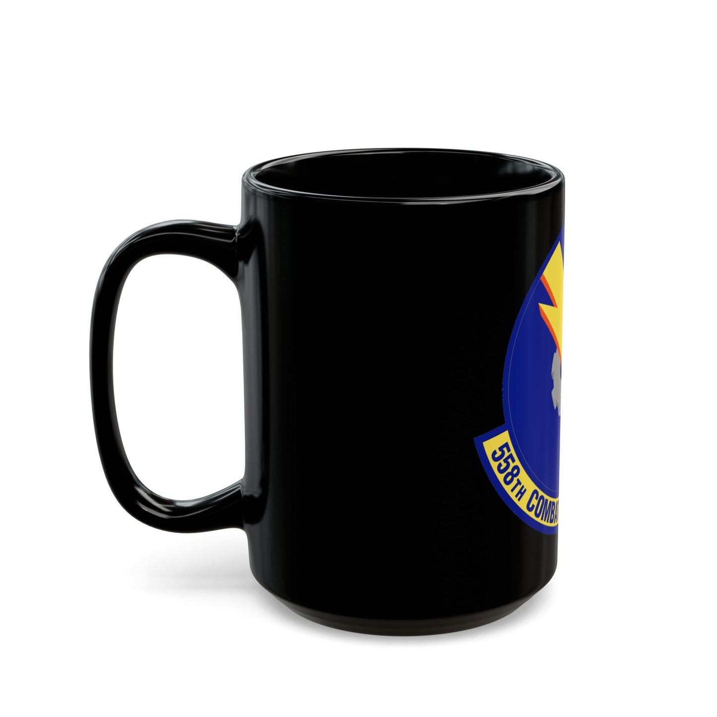 558th Combat Sustainment Squadron (U.S. Air Force) Black Coffee Mug-The Sticker Space