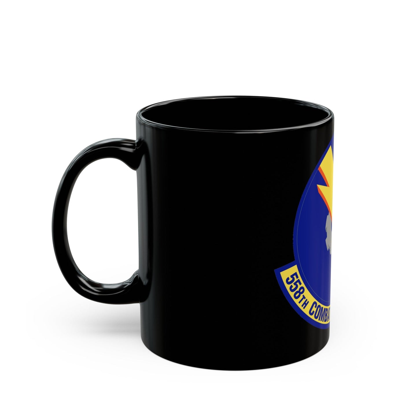 558th Combat Sustainment Squadron (U.S. Air Force) Black Coffee Mug-The Sticker Space