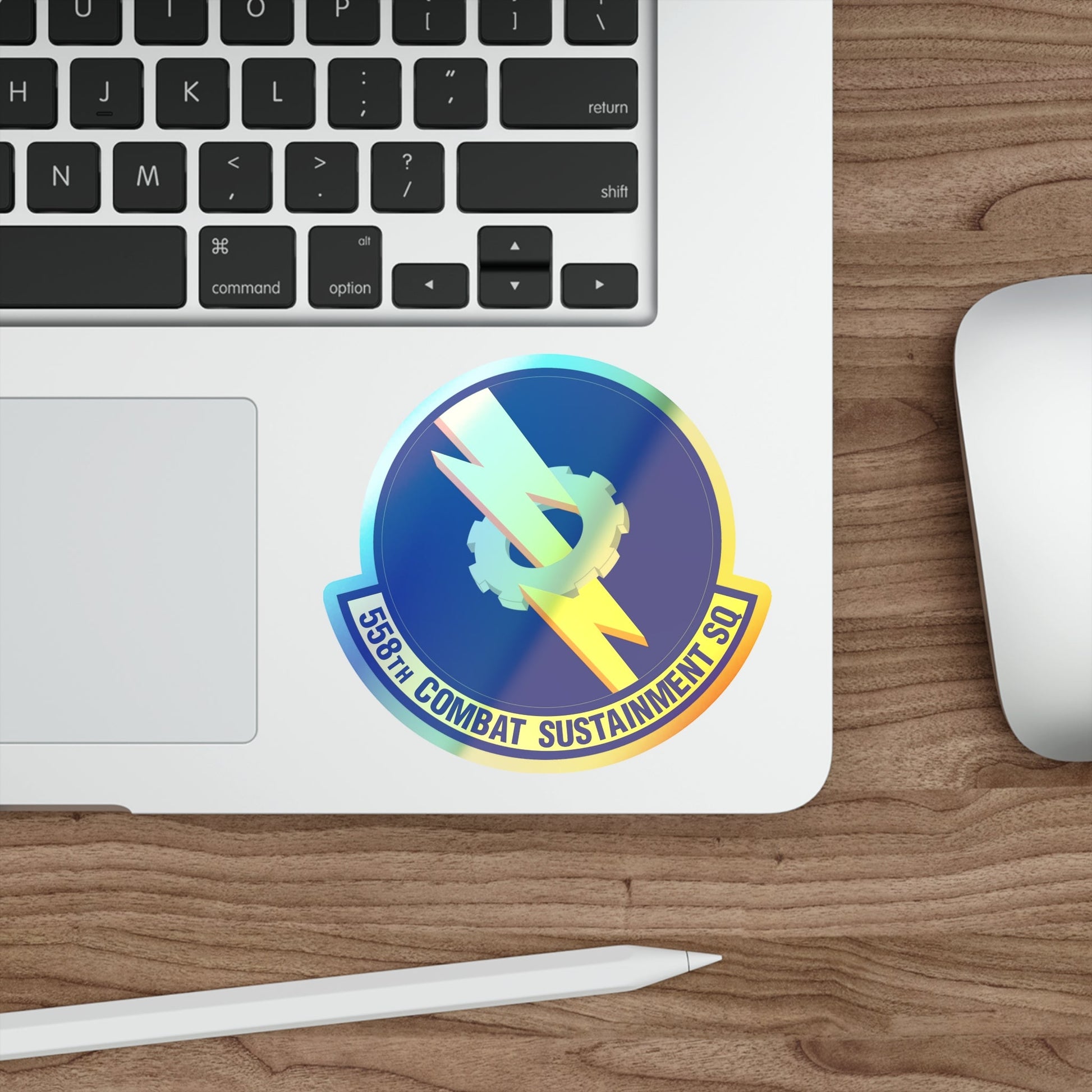 558th Combat Sustainment Squadron (U.S. Air Force) Holographic STICKER Die-Cut Vinyl Decal-The Sticker Space