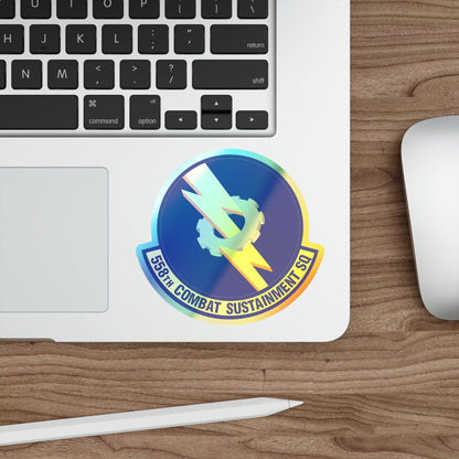 558th Combat Sustainment Squadron (U.S. Air Force) Holographic STICKER Die-Cut Vinyl Decal-The Sticker Space