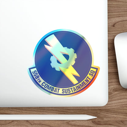 558th Combat Sustainment Squadron (U.S. Air Force) Holographic STICKER Die-Cut Vinyl Decal-The Sticker Space