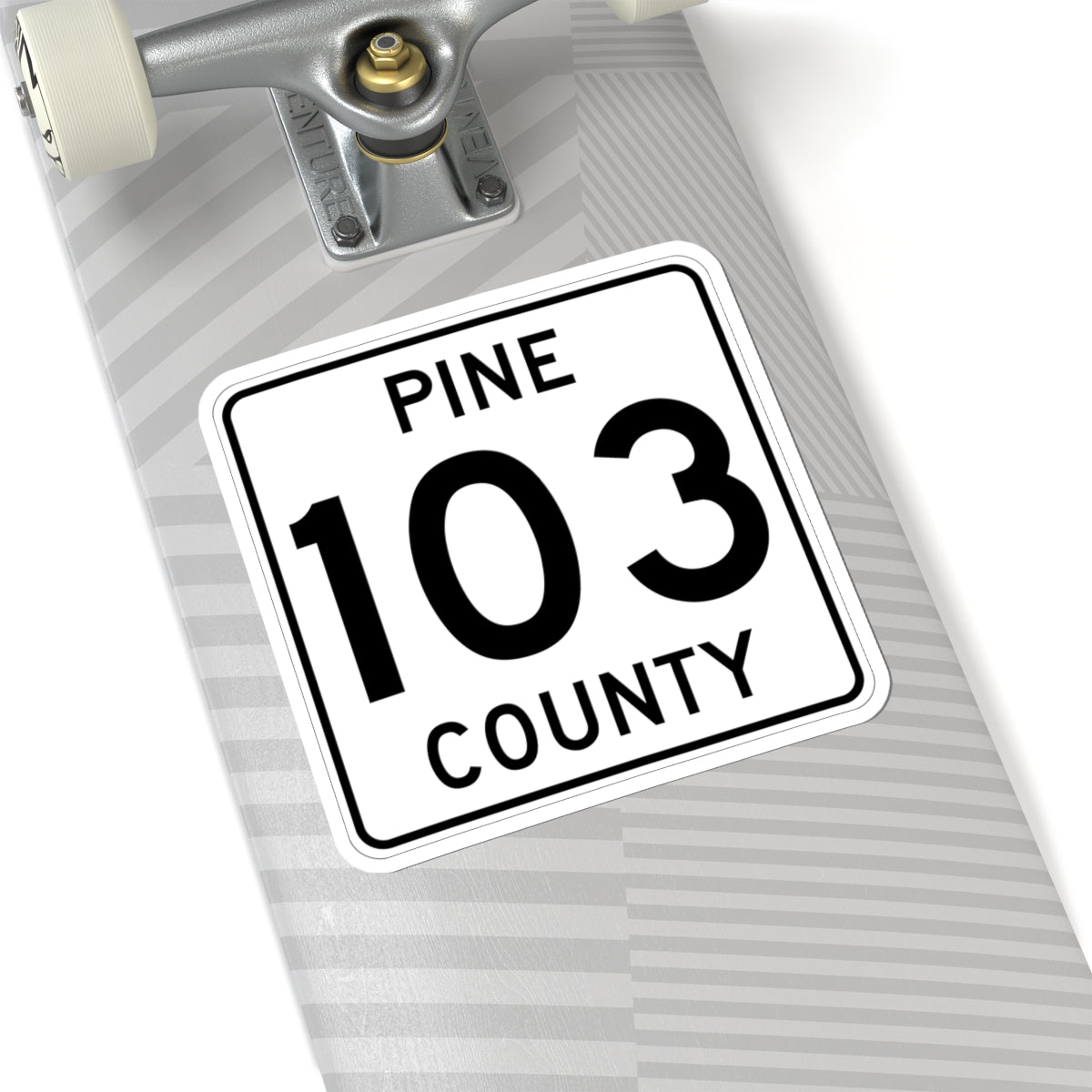 Pine County Route 103 MN (Minnesota) (Road Sign) STICKER Vinyl Kiss-Cut Decal