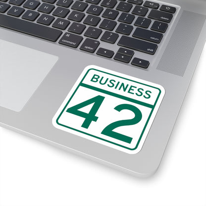 MD Route 42 Business (Maryland) (Road Sign) STICKER Vinyl Kiss-Cut Decal