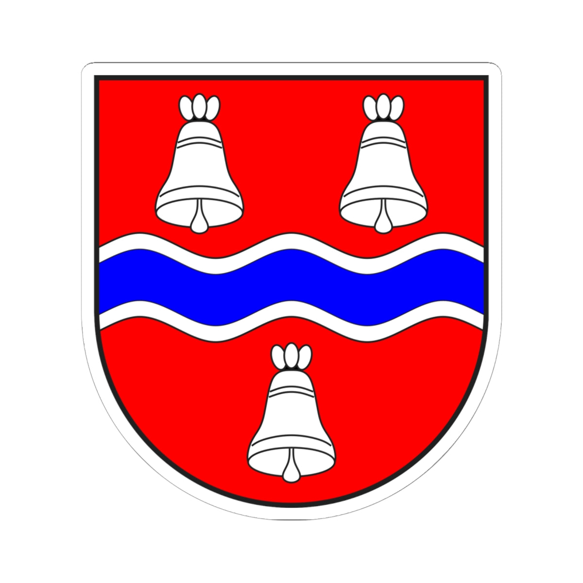 Savognin wappen (Switzerland) (Coat of Arms) STICKER Vinyl Kiss-Cut Decal