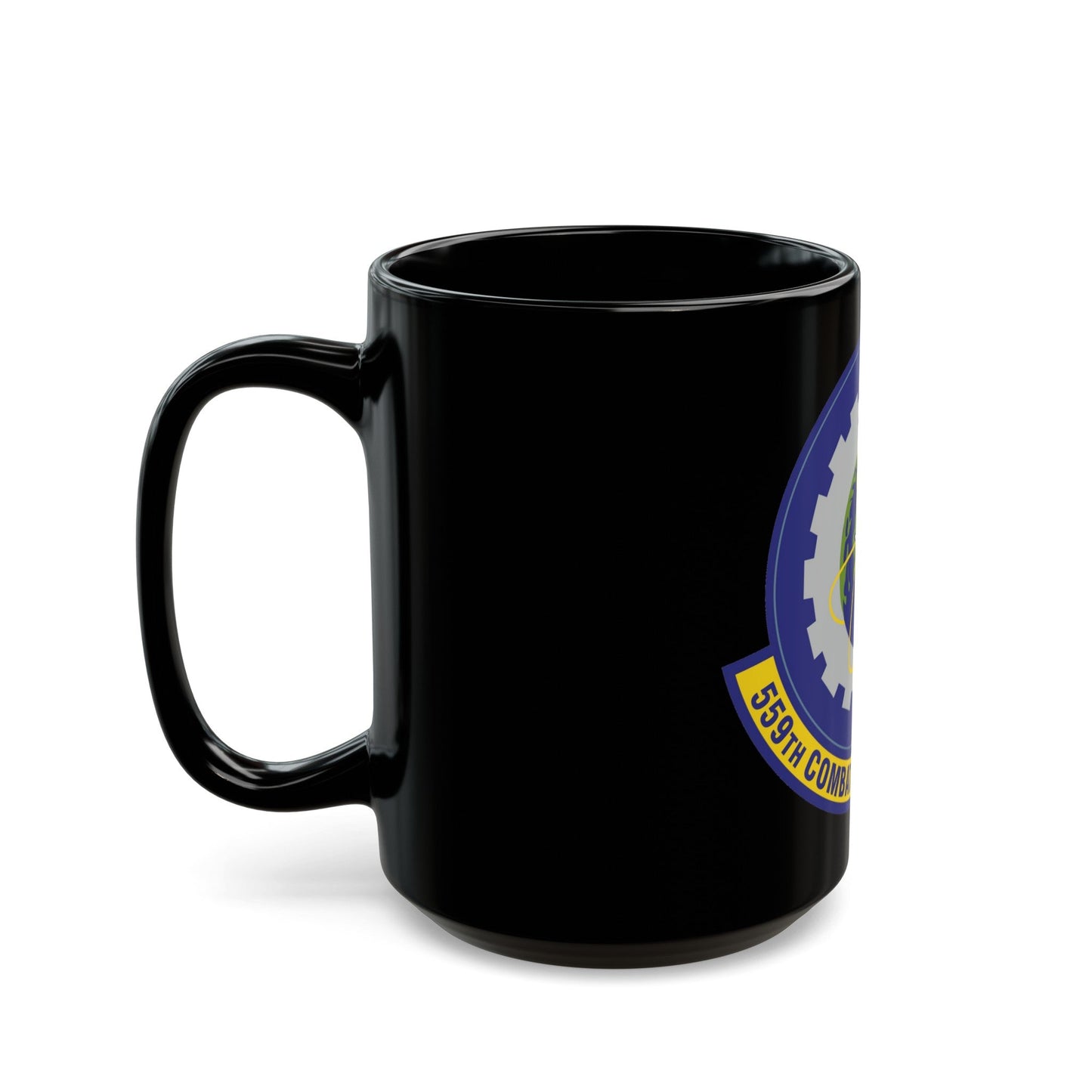 559th Combat Sustainment Squadron (U.S. Air Force) Black Coffee Mug-The Sticker Space