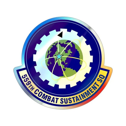 559th Combat Sustainment Squadron (U.S. Air Force) Holographic STICKER Die-Cut Vinyl Decal 3 Inch Holographic - The Sticker Space
