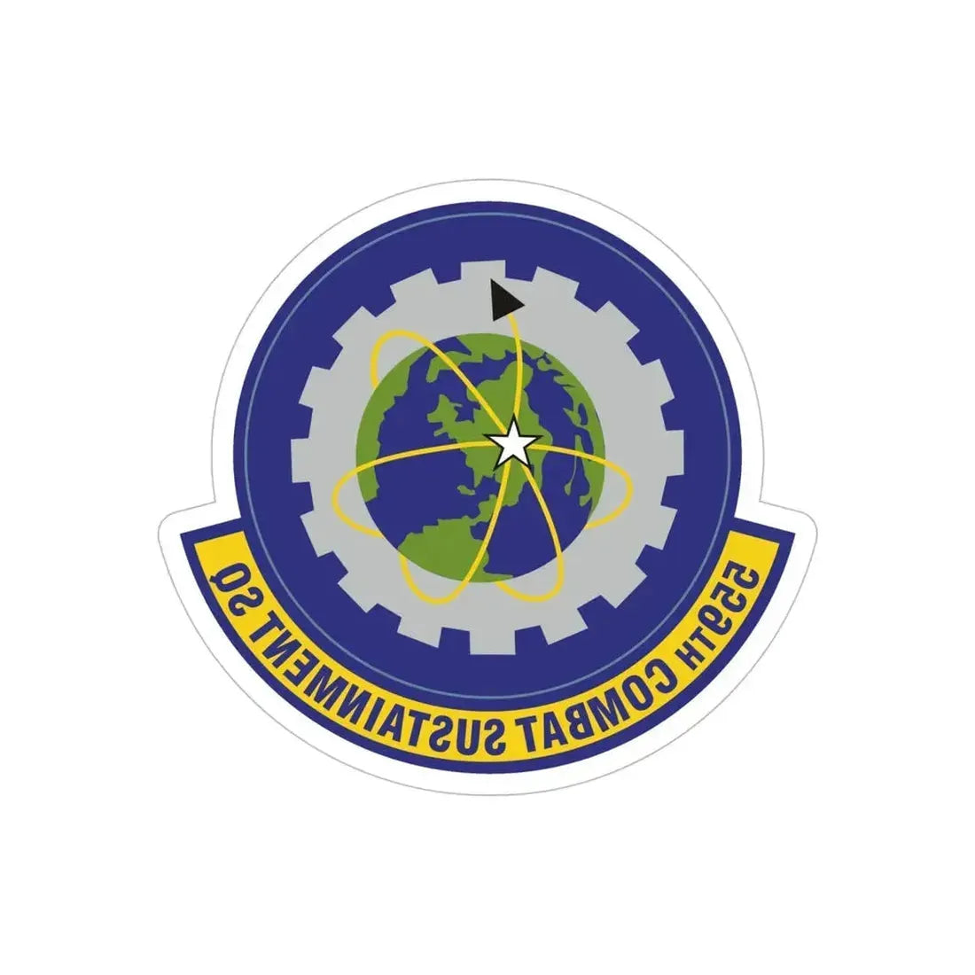 559th Combat Sustainment Squadron (U.S. Air Force) REVERSE PRINT Transparent Die-Cut STICKER - The Sticker Space