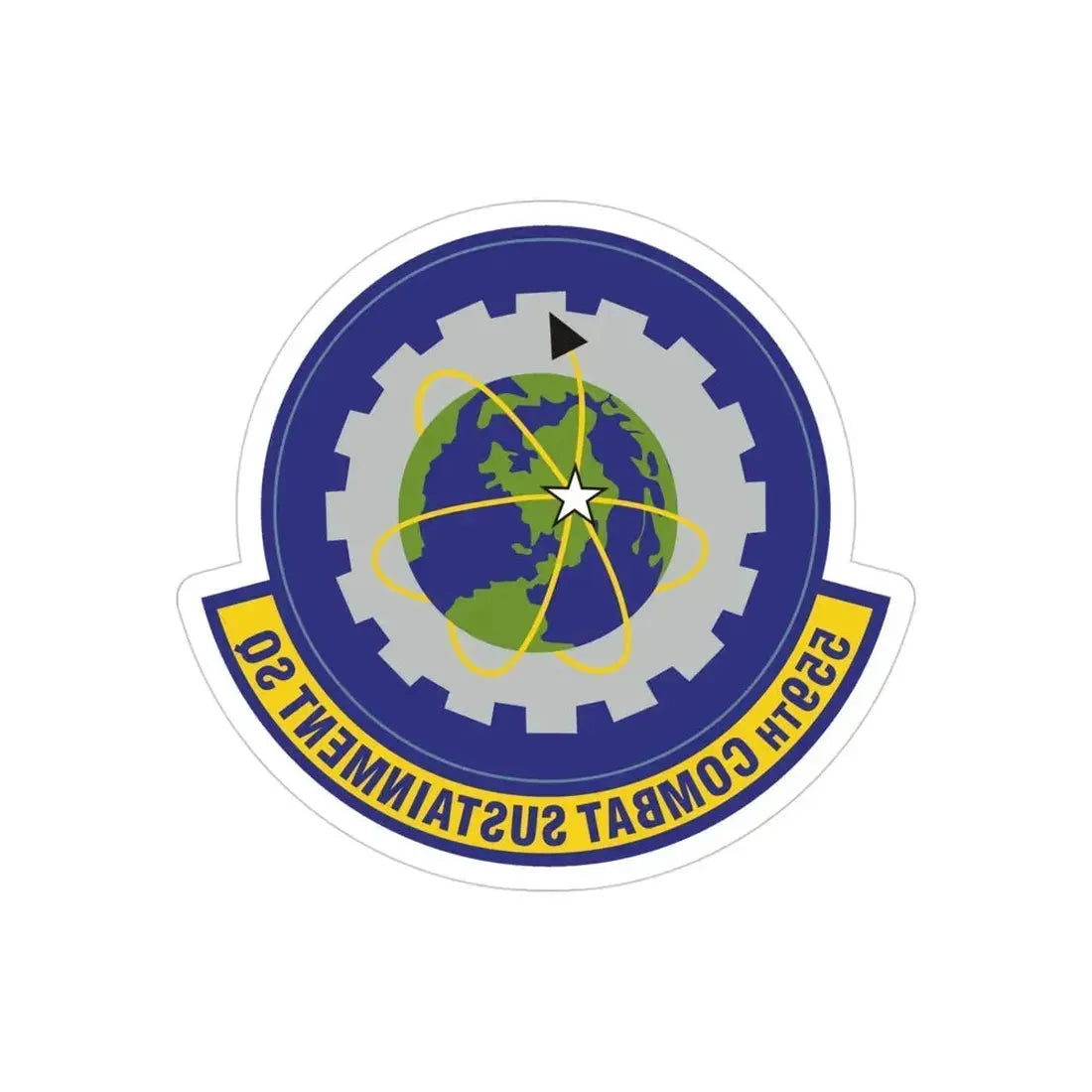 559th Combat Sustainment Squadron (U.S. Air Force) REVERSE PRINT Transparent Die-Cut STICKER - The Sticker Space