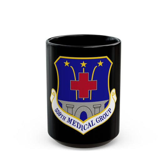 559th Medical Group (U.S. Air Force) Black Coffee Mug-15oz-The Sticker Space