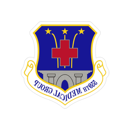 559th Medical Group (U.S. Air Force) REVERSE PRINT Transparent STICKER-2" × 2"-The Sticker Space