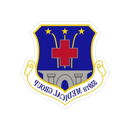 559th Medical Group (U.S. Air Force) REVERSE PRINT Transparent Die-Cut STICKER 2 Inch Die-Cut Transparent - The Sticker Space