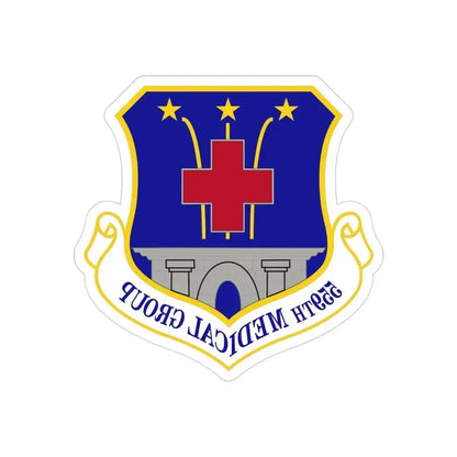 559th Medical Group (U.S. Air Force) REVERSE PRINT Transparent Die-Cut STICKER 3 Inch Die-Cut Transparent - The Sticker Space