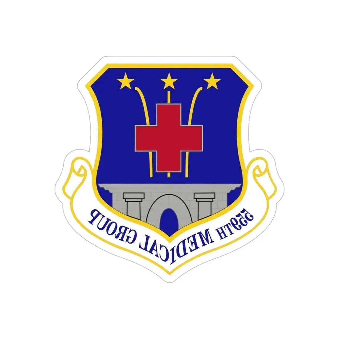 559th Medical Group (U.S. Air Force) REVERSE PRINT Transparent Die-Cut STICKER - The Sticker Space
