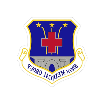 559th Medical Group (U.S. Air Force) REVERSE PRINT Transparent Die-Cut STICKER - The Sticker Space