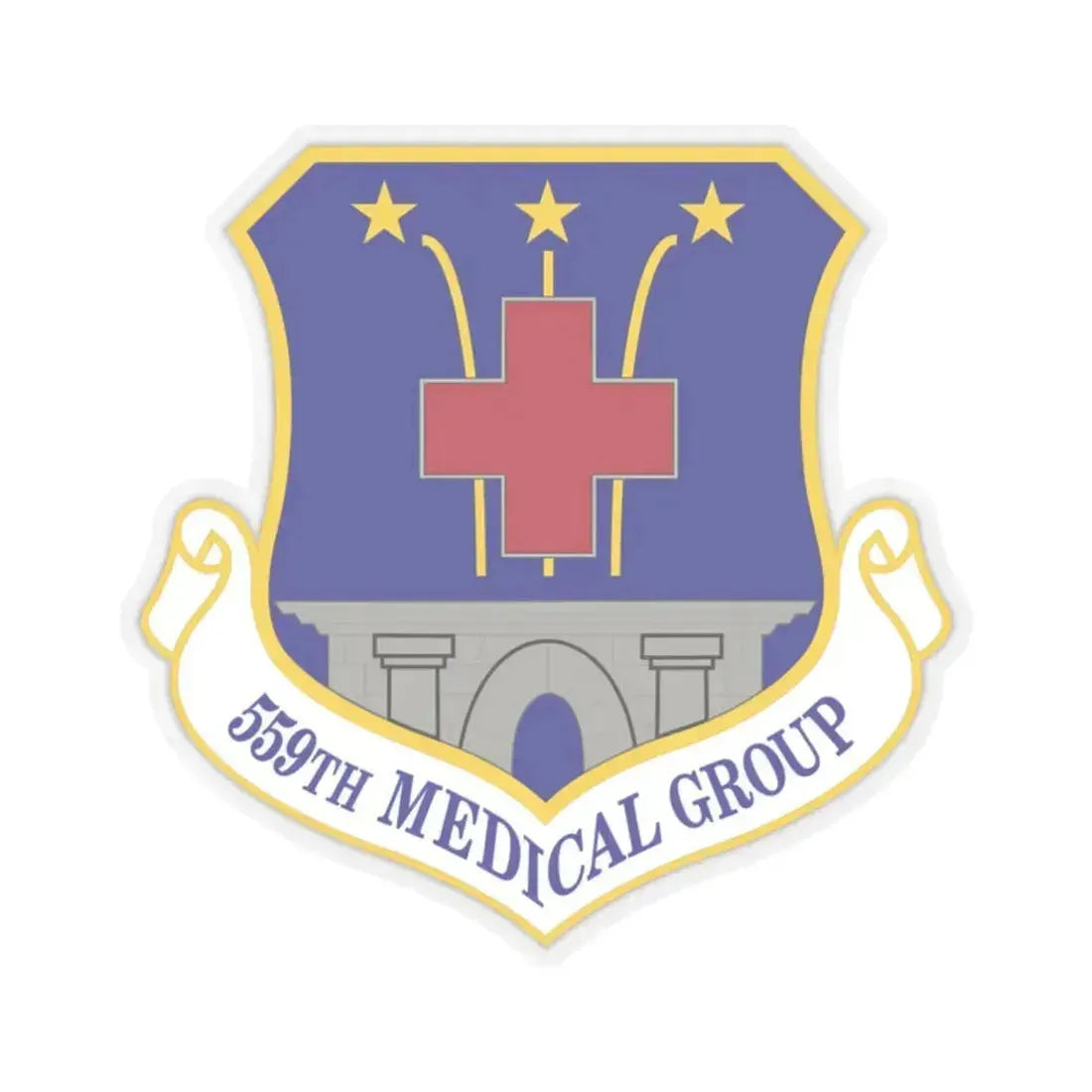559th Medical Group (U.S. Air Force) STICKER Vinyl Kiss-Cut Decal 2 Inch Transparent - The Sticker Space