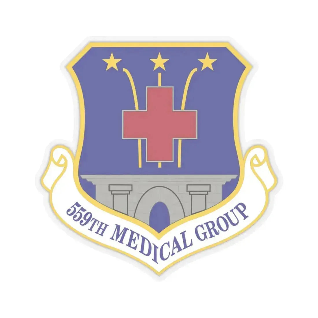 559th Medical Group (U.S. Air Force) STICKER Vinyl Kiss-Cut Decal 4 Inch Transparent - The Sticker Space