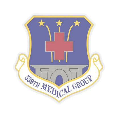 559th Medical Group (U.S. Air Force) STICKER Vinyl Kiss-Cut Decal 4 Inch Transparent - The Sticker Space