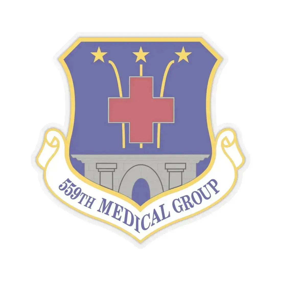 559th Medical Group (U.S. Air Force) STICKER Vinyl Kiss-Cut Decal 6 Inch Transparent - The Sticker Space