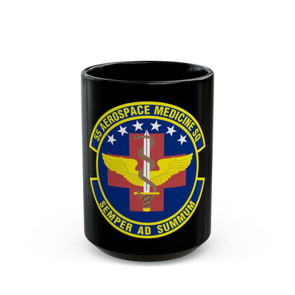 55th Aerospace Medicine Squadron (U.S. Air Force) Black Coffee Mug-15oz-The Sticker Space