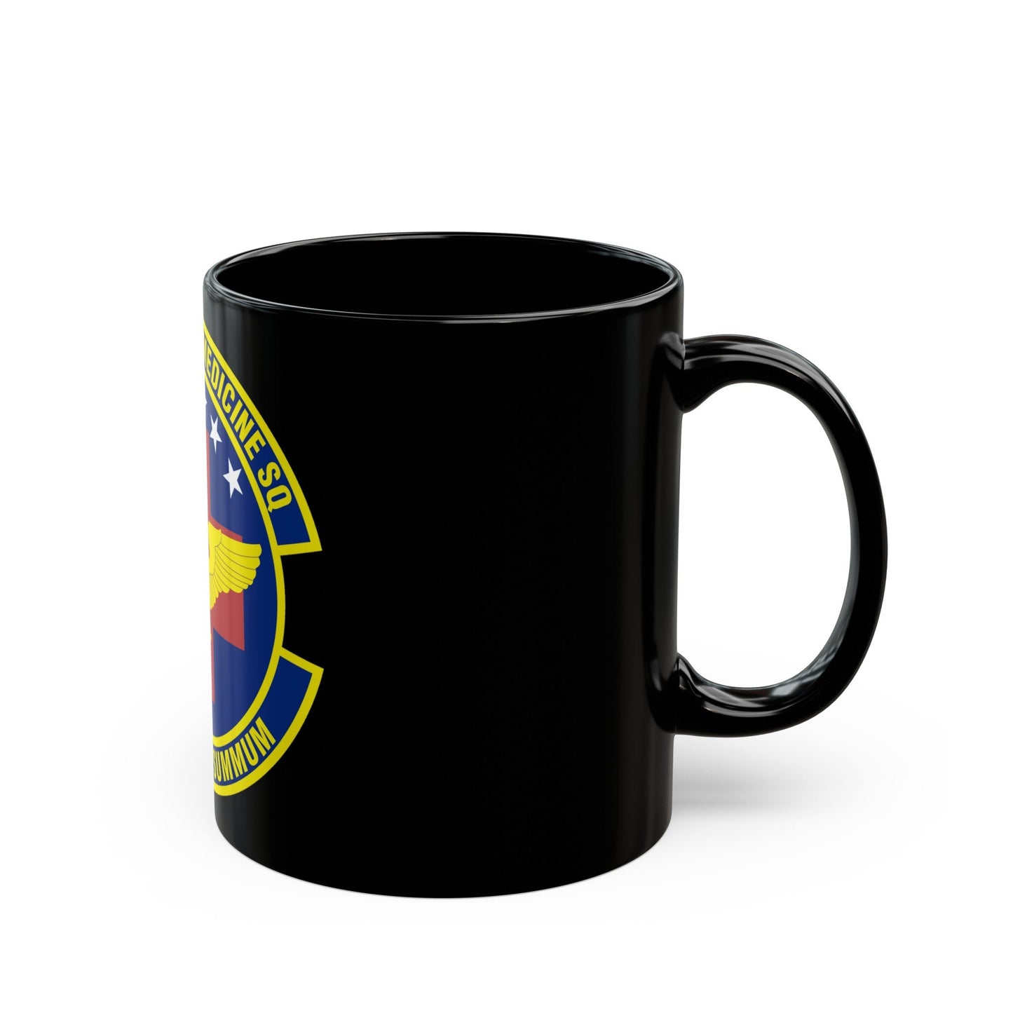 55th Aerospace Medicine Squadron (U.S. Air Force) Black Coffee Mug-The Sticker Space