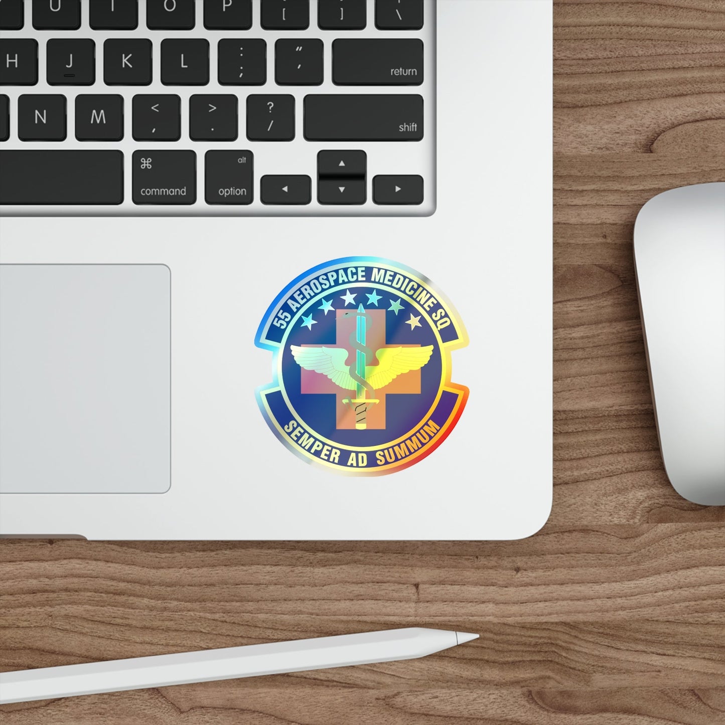 55th Aerospace Medicine Squadron (U.S. Air Force) Holographic STICKER Die-Cut Vinyl Decal-The Sticker Space