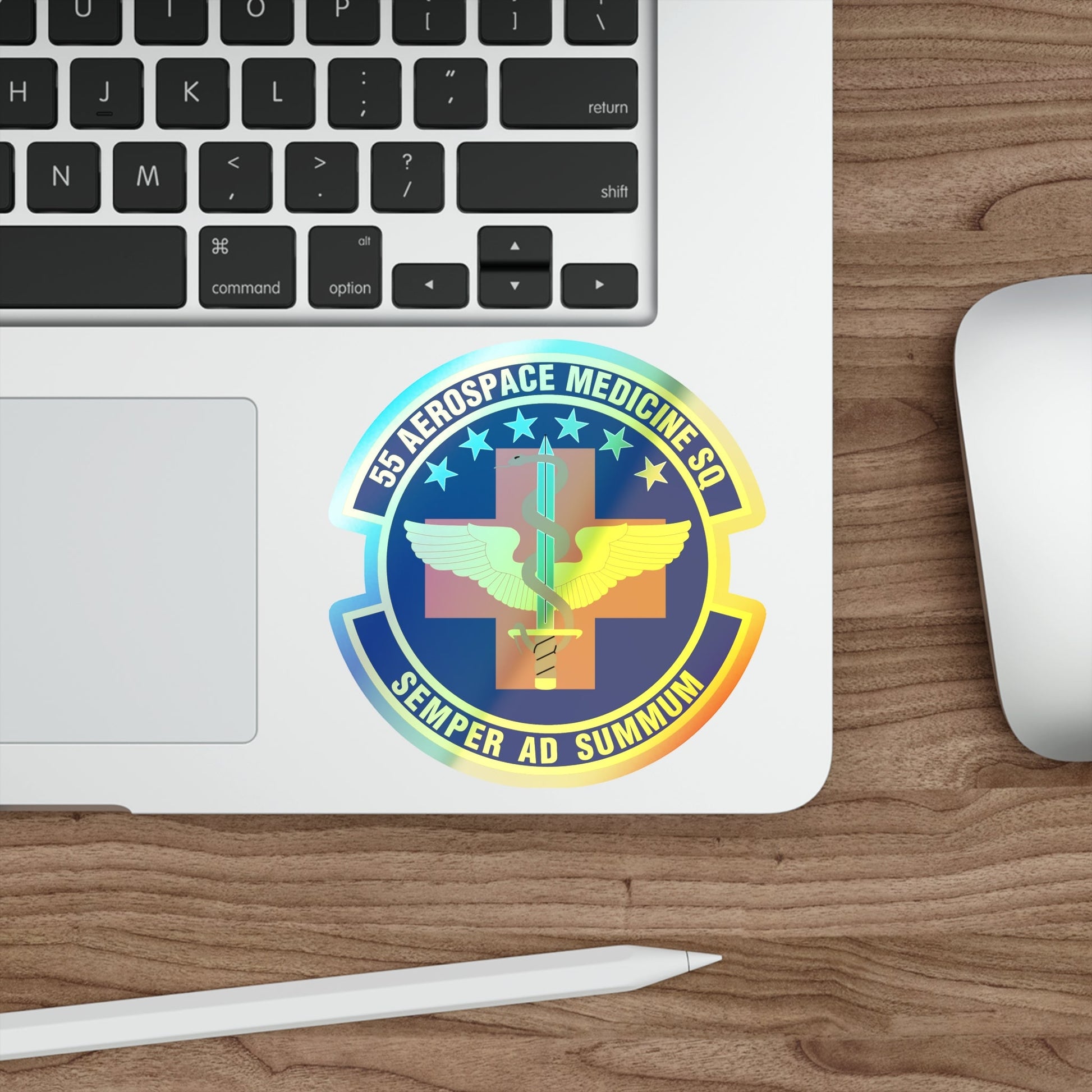 55th Aerospace Medicine Squadron (U.S. Air Force) Holographic STICKER Die-Cut Vinyl Decal-The Sticker Space