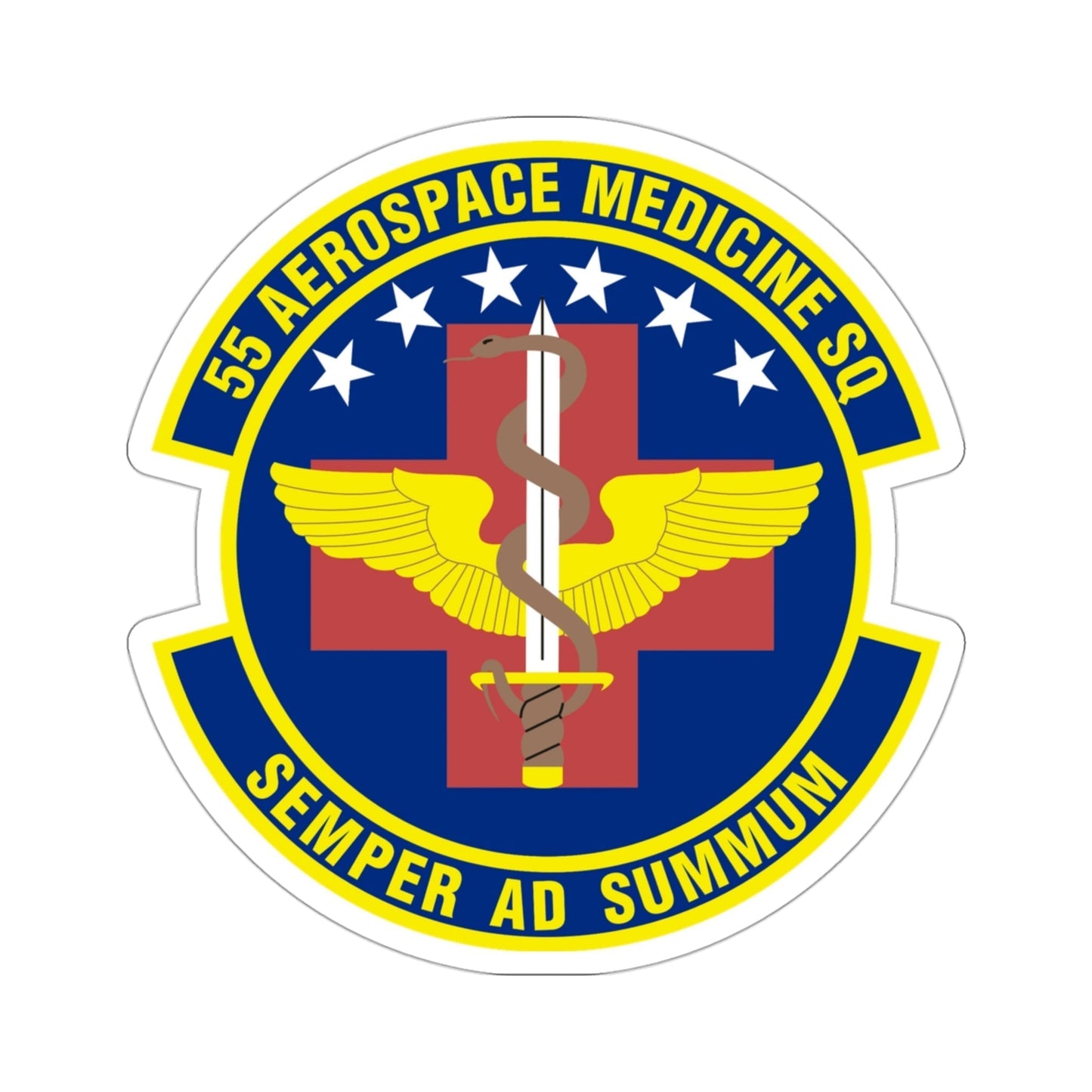 55th Aerospace Medicine Squadron (U.S. Air Force) STICKER Vinyl Die-Cut Decal-3 Inch-The Sticker Space