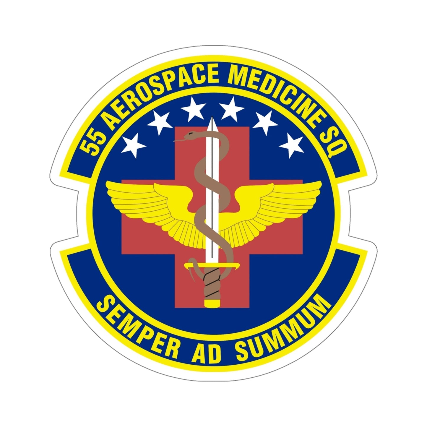 55th Aerospace Medicine Squadron (U.S. Air Force) STICKER Vinyl Die-Cut Decal-5 Inch-The Sticker Space